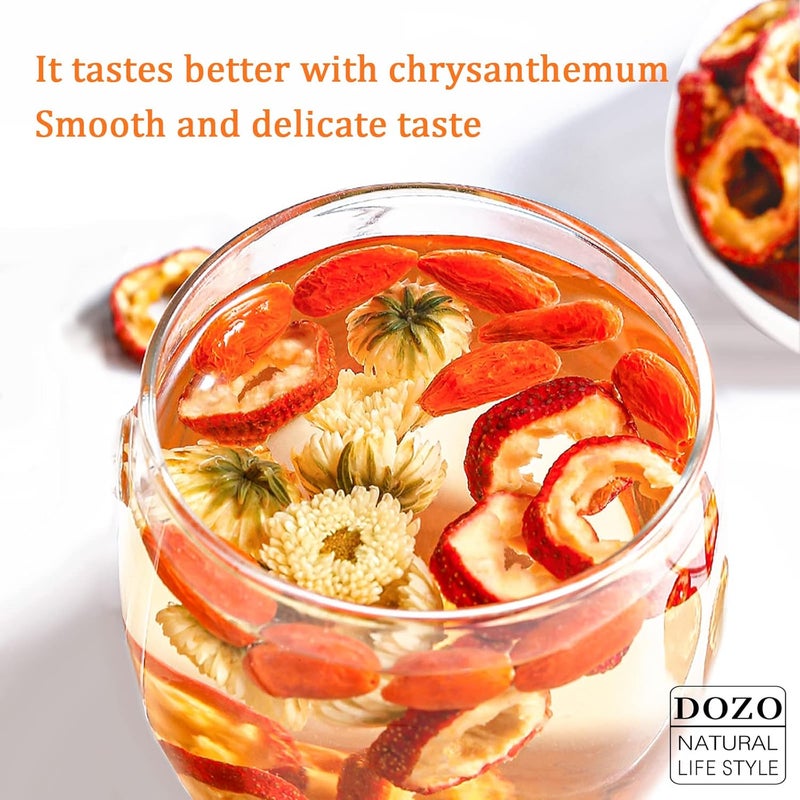 DOZO Dried Hawthorn Slices - Sweet and Sour Herbal Tea - 8.46oz/240g - Image 5